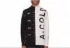 2024 A Cold Wall ACW black and white rectangular ruler spliced with large letters sweater MY721 1