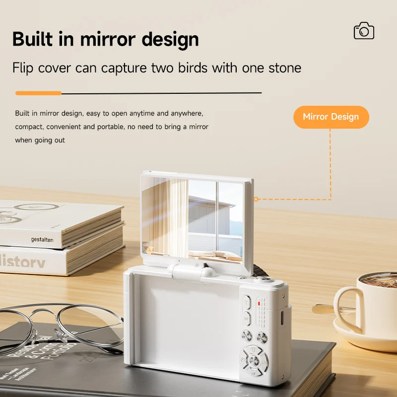 4K Digital Camera 64MP 18X Zoom Autofocus HD Retro Compact Digital Camera with 2.8 Inch Screen for Travel Photography Vlogging