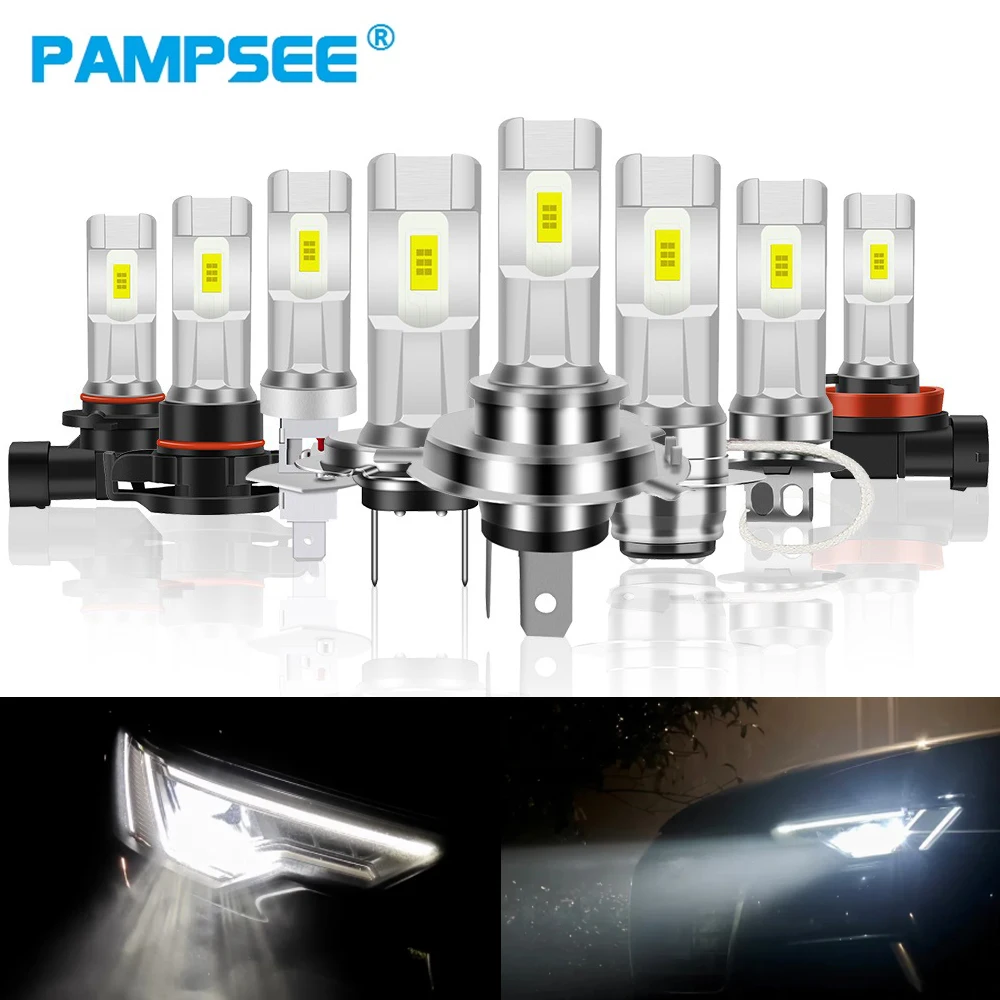 80W 28000LM LED 안개등 CSP-3570 칩 6000K H1 H3 H4 H7 H8/H11 9005 HB3 HB4 9006 H16 고강도 자동차 전구 DC12V 24V X1