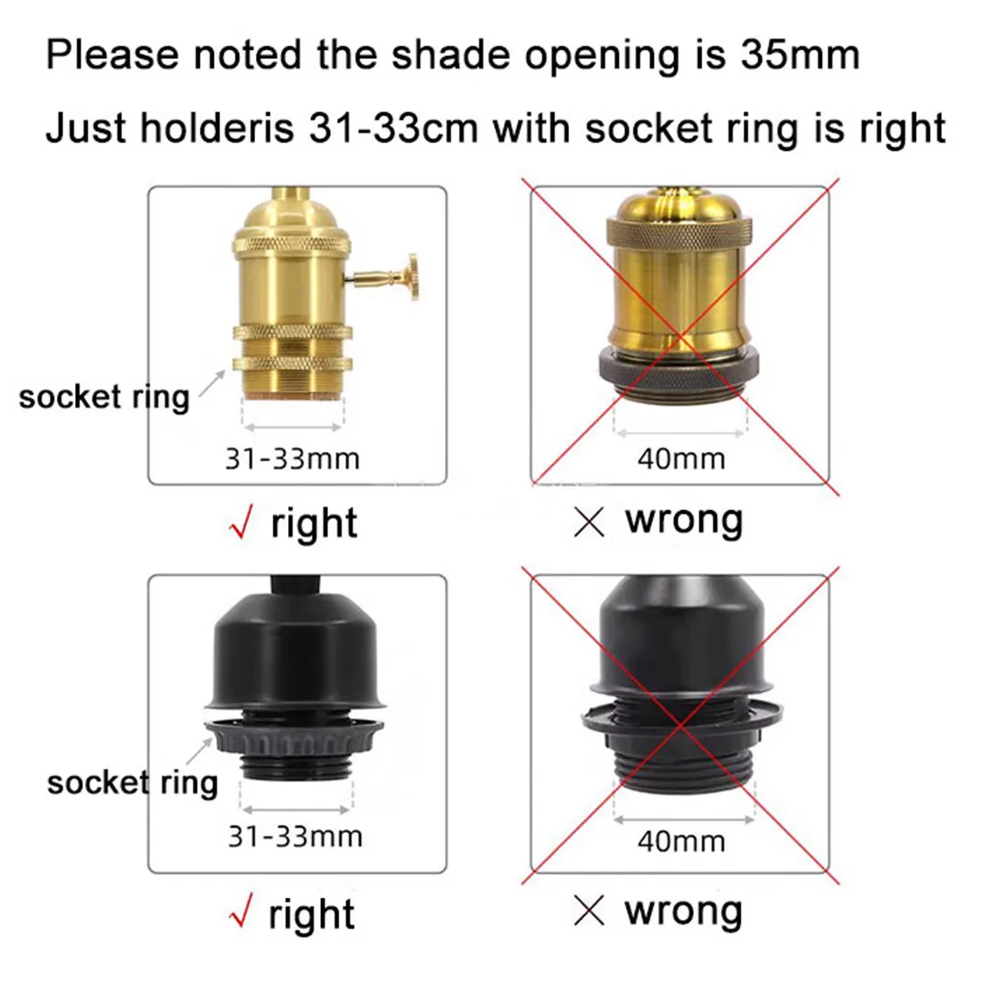 Moderní barva 3cm otevření sklo stínidlo pro E14 obal náhrada 3.3cm díra E12 lampa obal pro domácí DIY osvětlení dekorace