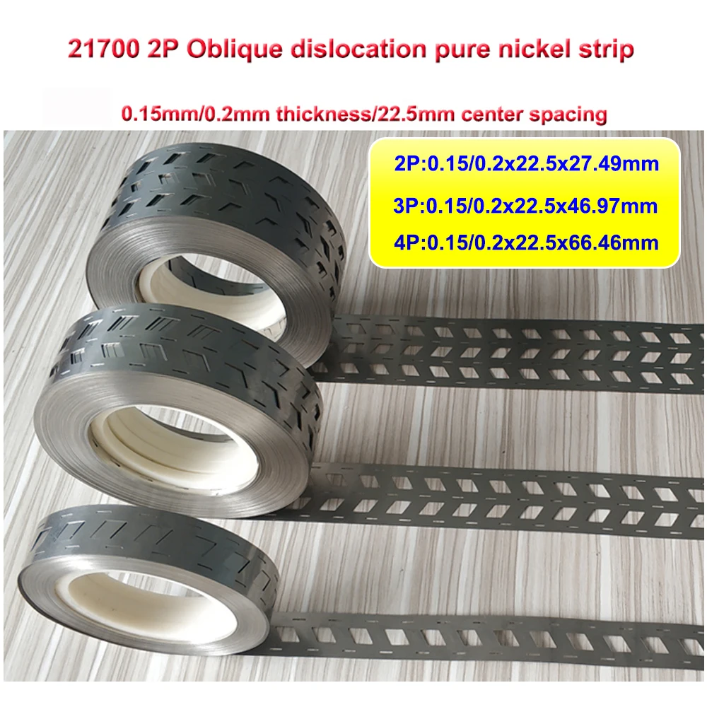 5m 0.15 reiner Nickelst reifen 0,2/21.5mm Achsabstand 23,4/mm schräge Lithium batterien mit reinem Nickelstreifen-Punkts ch weißen