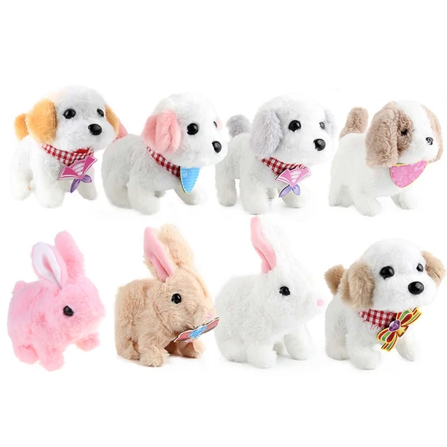 Electric Stuffed Plush ToyInteractive Pet Animal  Kids Educational Gifts Cute Realistic Dog Rabbit Robot 2
