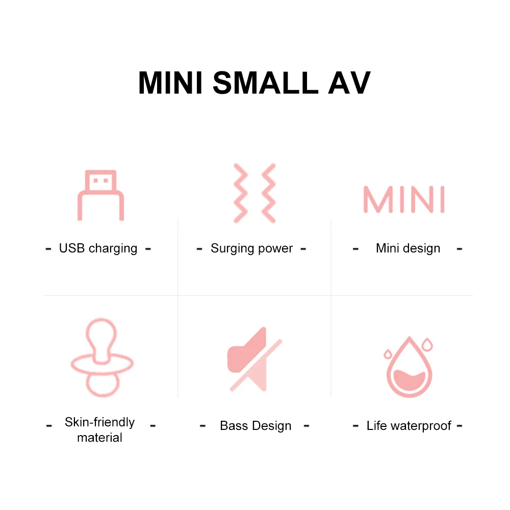 10-speed Mini Vibrator G-Spot Vibration Dildo Erotic Clitoral Stimulation Breast Massager Anal Plug Adult Sex Toys for Women sex toys