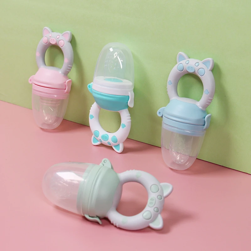 Silicone Fruit Feeder Silicone Pacifier 1 Pcs Baby Fruit Feeder Newborn Pacifier Fruit Food Feeding Cute Shape Baby Reborn For Babies Toys