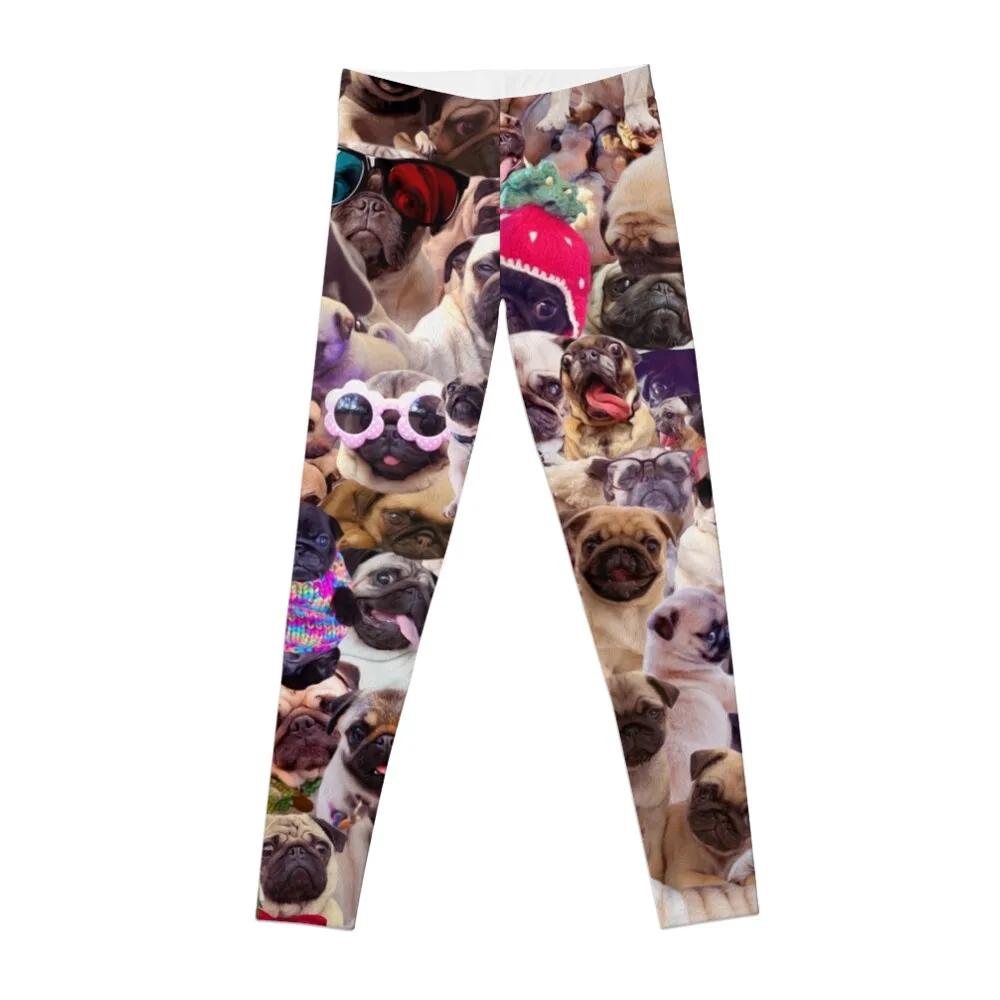 

Pugs, pugs, pugs Leggings active wear Women's sportswear Womens Leggings