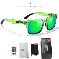 KDEAM PLUS Polarized Fishing Sunglasses for Men - Enhanced Night Vision Goggles (C7 mirrored green)