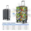 Birds Pattern Suitcase Cover Animal Parakeet Cute Vacation Travel Strectch Luggage Case Protection 6