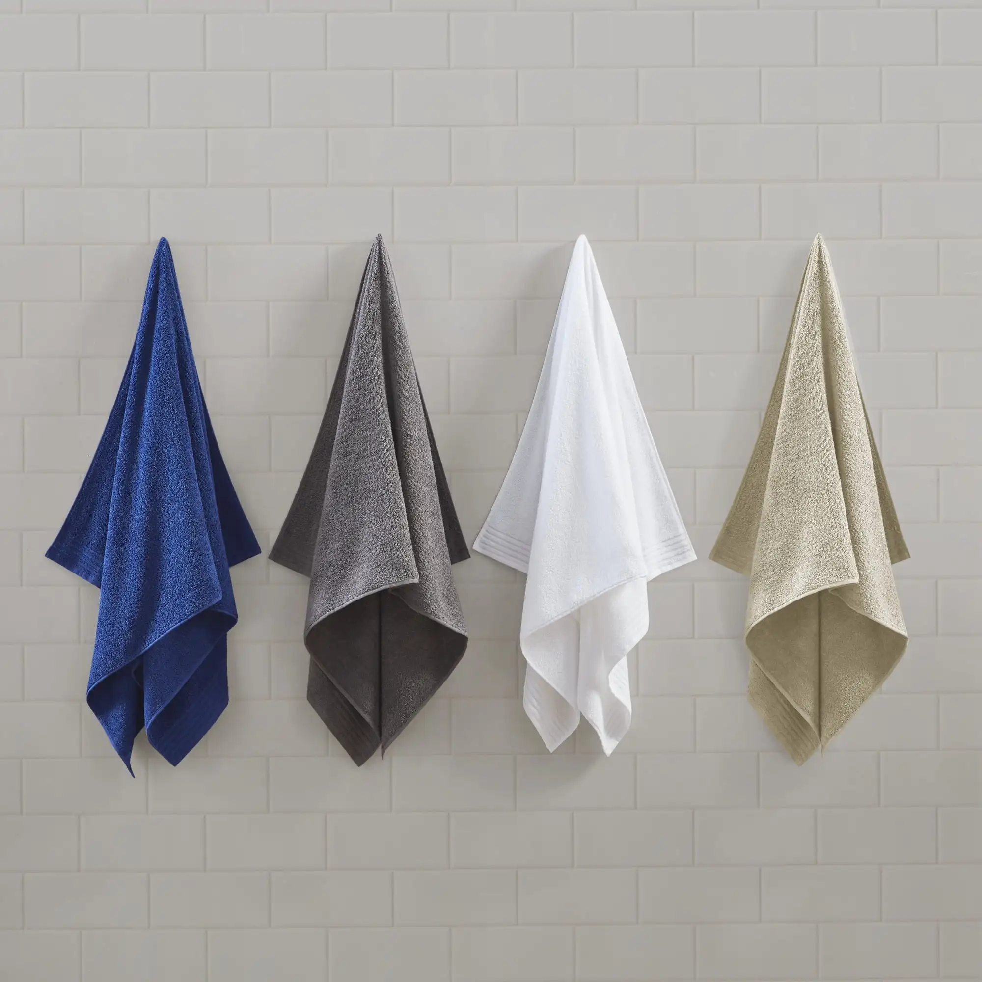 

510 Design Big Bundle 100% Cotton 12 Piece Bath Towel Set, Navy