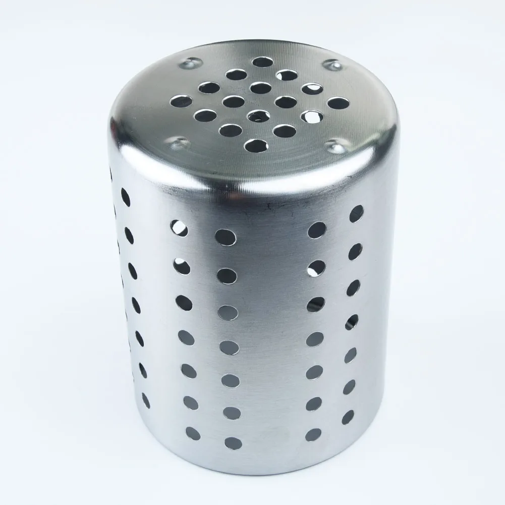 

Drainer Spoon Silver Holes Ventilation Kitchen Holder Utensil Durable Home Cutlery 10x12.5cm Stainless Steel New