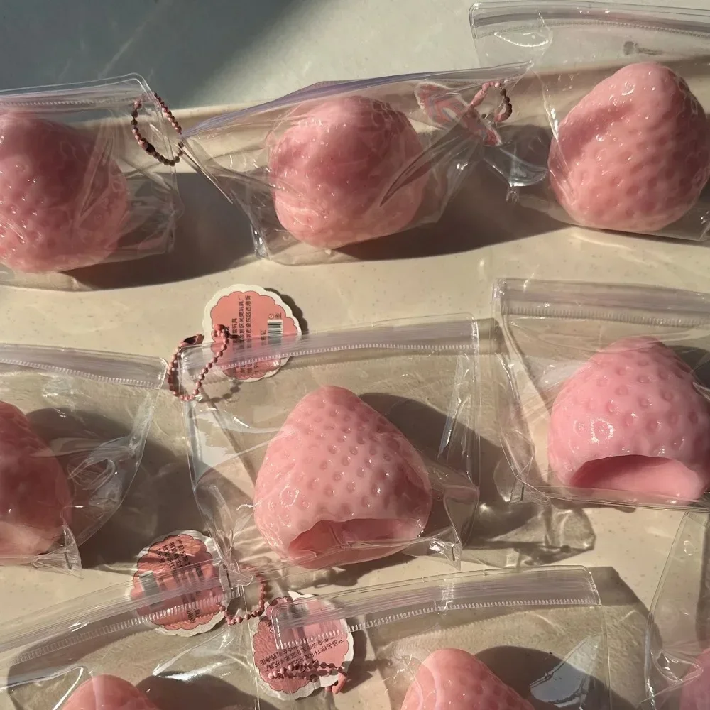 Toy Strawberry Taba Squishy Fidget Toy - Slow Rebound Stress Relief Toy for People Office and Party Favors Squeeze Beauty Gift - Bilde 6