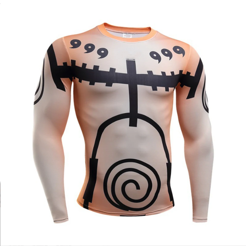 

Summer Autumn Men's T Shirts Oversized Loose Clothes Vintage Long Sleeve Fashion Anime Printed O Collared T shirts