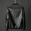 2024 Autumn New Men Black Biker PU Leather Coat Korean Fashion Men Pu Leather Jacket Trend Casual Fit Slim Baseball Clothes 8Xl 4