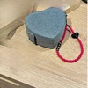 Heart Shaped Cake Mini Jewelry Box Retro Denim Portable Ring Jewelry Storage Travel Gift Love Jewelry Box Solid Color 5