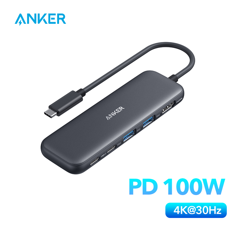 Anker 332 USB-C Hub 5-in-1 USB Hub Docking Station usb c  external graphics card for laptops 5 Gigabits Per Second