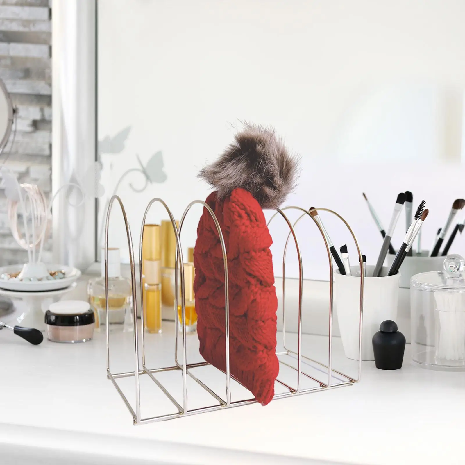 Swim Cap Hanger Bedroom Home Stable Base Multi Grid Woolen Hat Display Stand