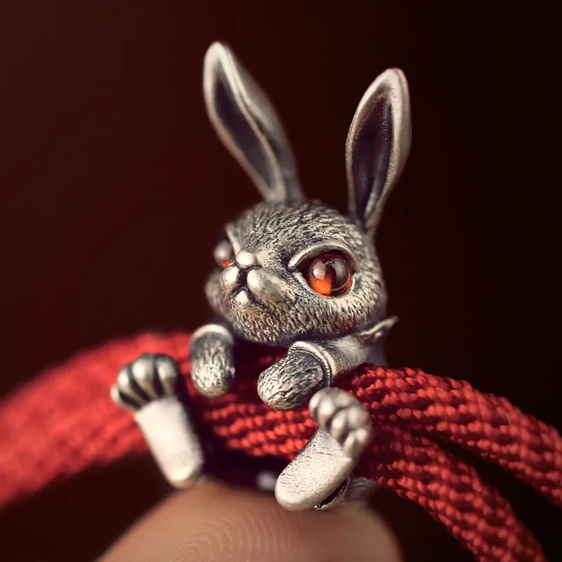 

Fashion Red Eye Rabbit Red Rope Bracelet for Men Women Birthday Gifts Good Lucky Bracelet Jewelry