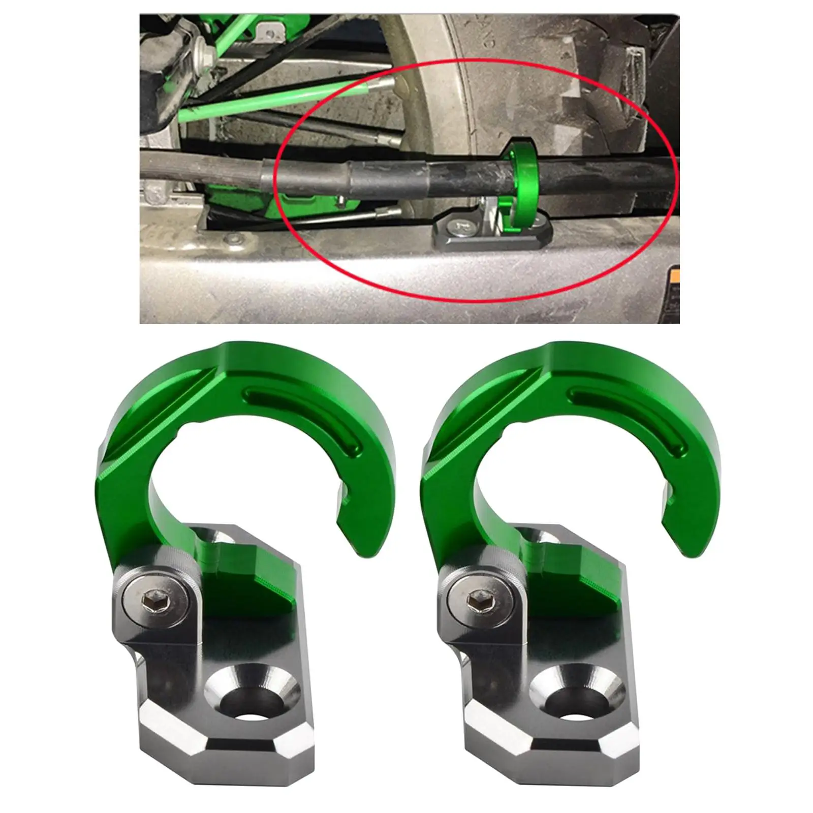 Cable clamp holder for rear brake hose for KX80 92 00 KLX650 93 96