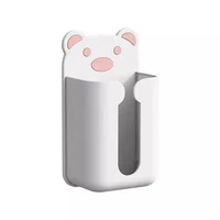 1Pcs Cartoon Plastic Tissue Box Organizer Bathroom Living Tissue Box Holders Wall-mounted Paper Drawer Kitchen Storage Boxes 2