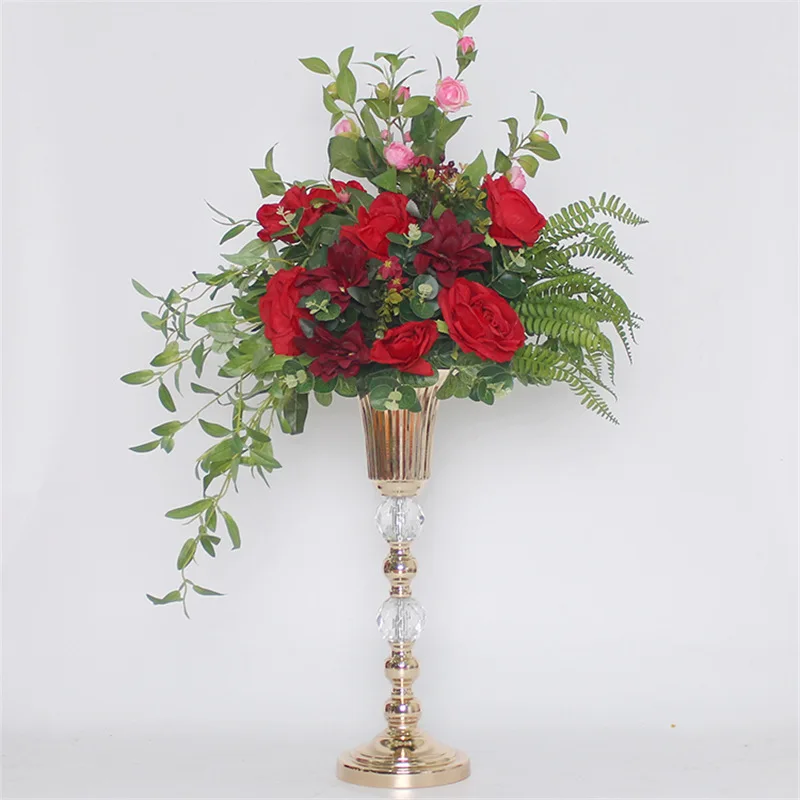 

Gorgeous Gold plated vases for event wedding table decoration
