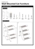 Cat Wall Climbing Steps Shelves Wall Mounted with Reversible Four-Stairs Cat Tree Scratching Post Steps Sisal Rope Accessories 6