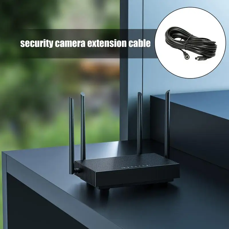 Security Camera Extension Cable Male To Female 2.1mm X 5.5mm DC 12V Camera Extension Cable Home And Business Security Camera