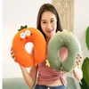 Adult Children Travel Pillow Soft Short Plush Cartoon U-shaped Pillow Portable Outdoor Nap Flight Neck Pillow Nursing Cushion 1