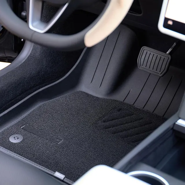 Double-Layer Floor Mats for Tesla Y/3 5