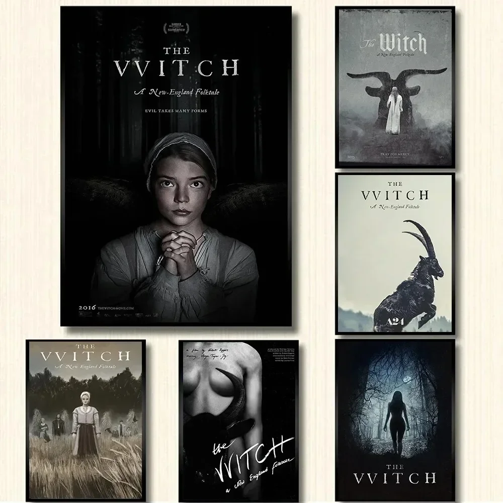 Classic Horror Movie The VVitch Poster Witch Film Vintage Canvas Painting Wall Art Pictures Interior Home Dorm Room Decor