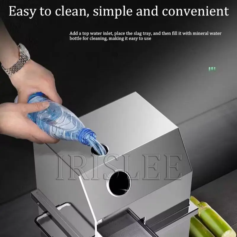 Sugar Cane Juice Extractor Equeezer Sugarcane Juicer Stainless Steel Multi-Purpose Commercial Sugarcane Juice Machine 4