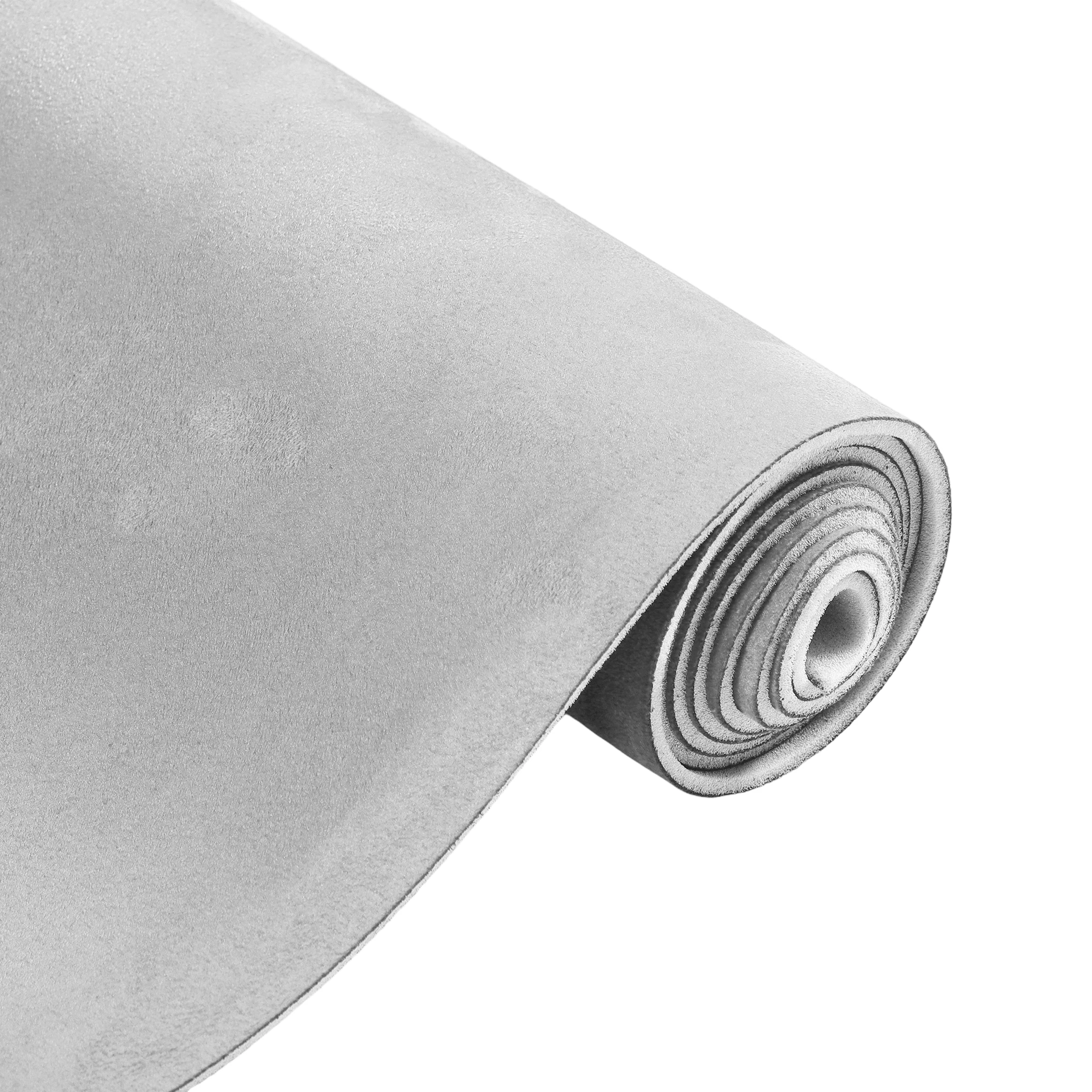UXCELL 150G Wildleder-Headliner-Stoff, 56 x 145 cm, 61 x 145 cm, 115 x 145 cm, 193 x 152 cm, Schaumstoffrückseite für die Reparatur von Auto-Innendach, Hellgrau – Detail 8