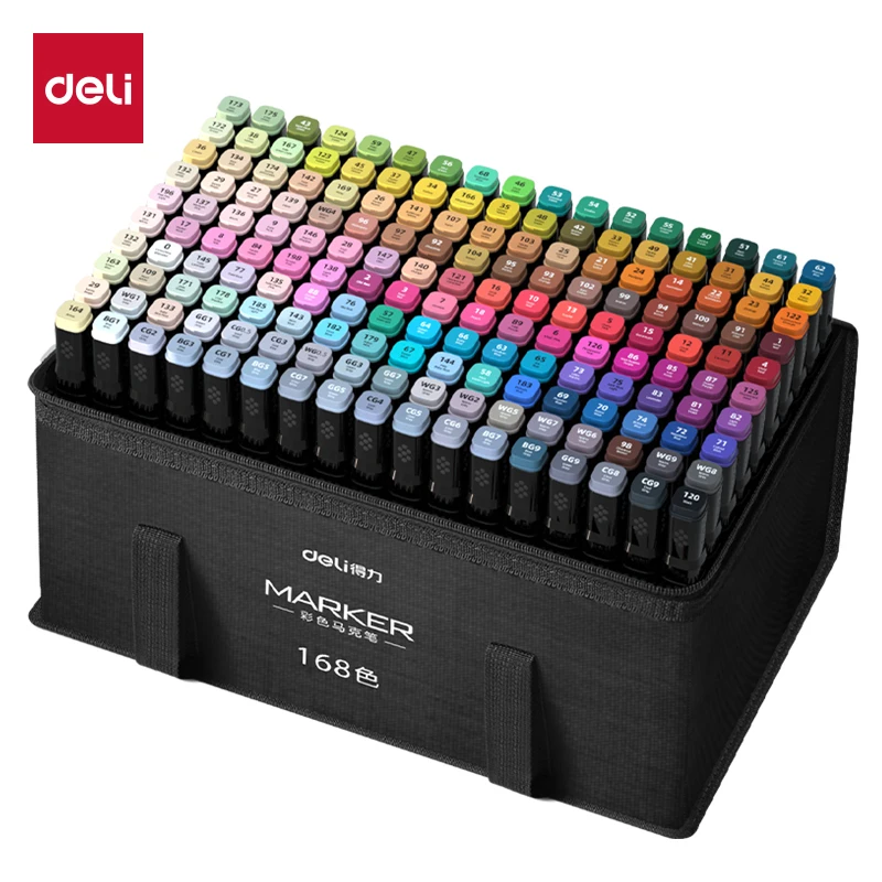 Professional Sketch Marker Pen Double Head Art Oily Marker Pen Set 30/80/168 Colors