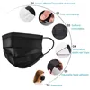 Black Mask Disposable pills box Face Mouth Mascarillas Protect 3 Layers Non-Woven Dustproof Mouth Mask Spain France 2