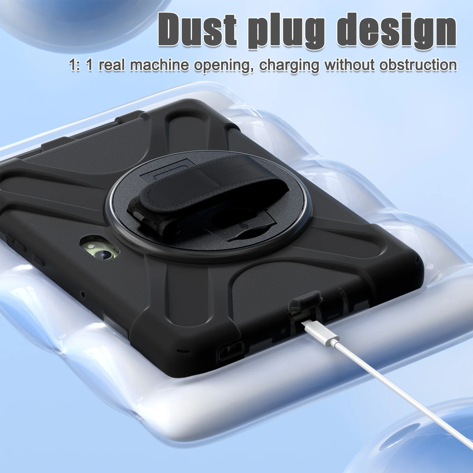 AJIUYU 360° Rotating Rugged Tablet Stand Cover