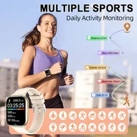 LIGE – montre connectée HD pour hommes et femmes, 1.83 pouces, surveillance de la santé, étanche, appels Bluetooth, Modes multisports, pour Android ios 6