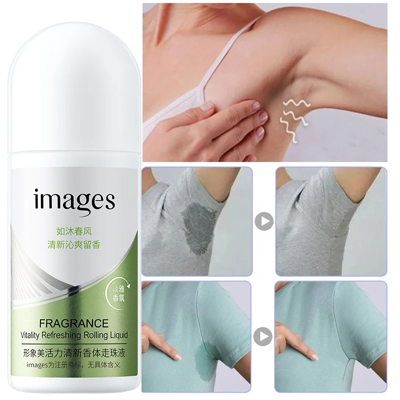 

Underarm Antiperspirant Rolling Deodorant Liquid Removes Body Odor Perfume Soothes Keeps Underarm Dry Skin Care Men Women 50ml