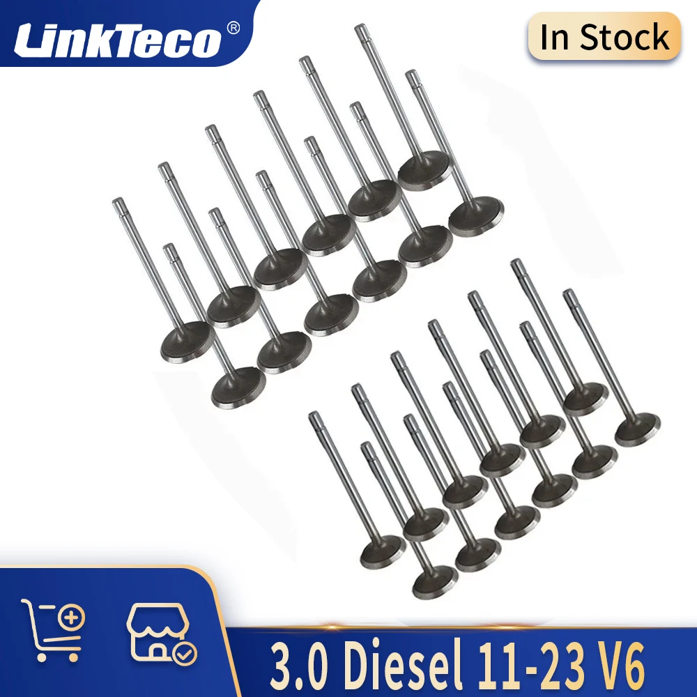 

Engine Parts Intake Exhaust Valve Set Kit 11-23 Diesel V6 3.0 L EXF EXN For CHRYSLER 300C JEEP GRAND CHEROKEE LANCIA THEMA RAM