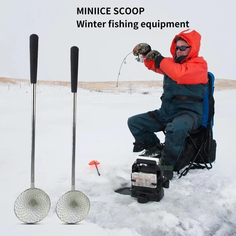Quickly Drain Water Galvanized Iron Anti Corrosion Ice Fishing Skimmer Angling Equipment | Спорт и развлечения