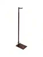 SSWBasics Adjustable Cobblestone Costumer Stand Single Arm Clothes Rack - Retail Clothing and Garment Display Stand Idea 1