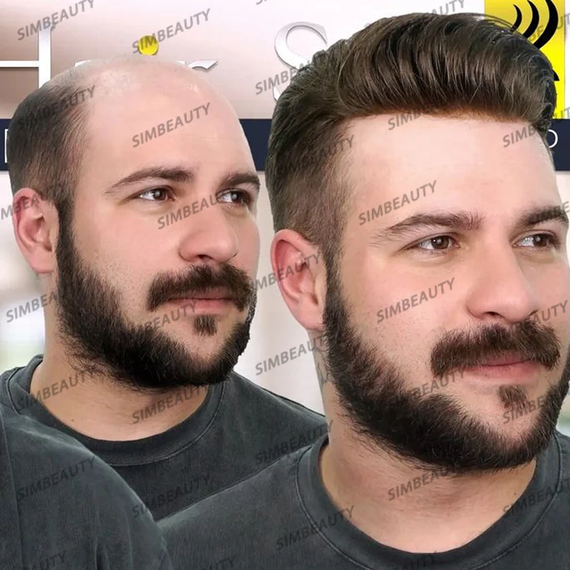 Sistemi Di Sostituzione Dei Capelli Per Uomo Parrucca For Uomo - Foto 6