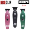 D10 7000RPM 3 Colors Professional Men's Hair Salon Hairdresser Sculpted Push Corner DLC Coating 0 Blades High Speed Low Noise 1