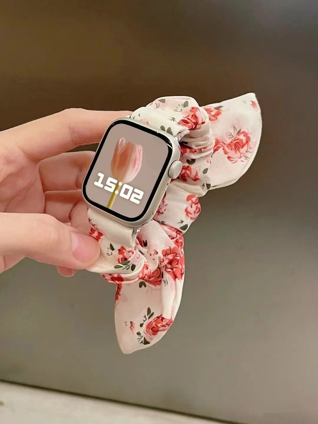 

Elastic Butterfly Bow Strap for Apple Watch Band 49Ultra 41/45mm 38/42mm 40/44mm Lady Fabric Bracelet for iWatch 8SE 7 6 5 4 3 2