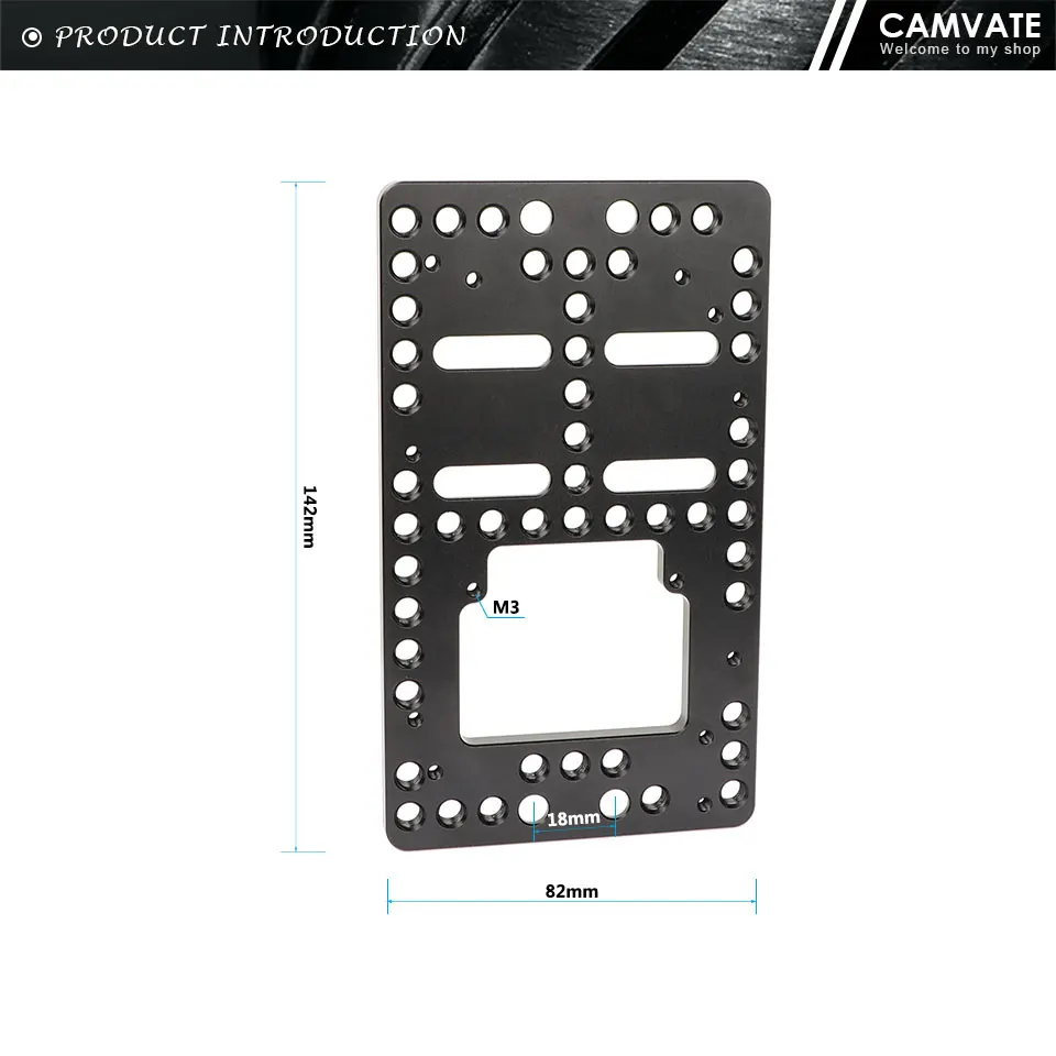 Cheese Plate Battery Backboard With 1/4"-20 Thread Screw Exclusively For IDX P-V