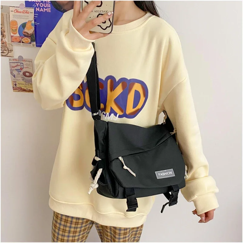 

Fashionable Versatile Crossbody Bag Waterproof Wearresisting High Quality Single Shoulder Bag Casual Simple Nylon Women's Bag