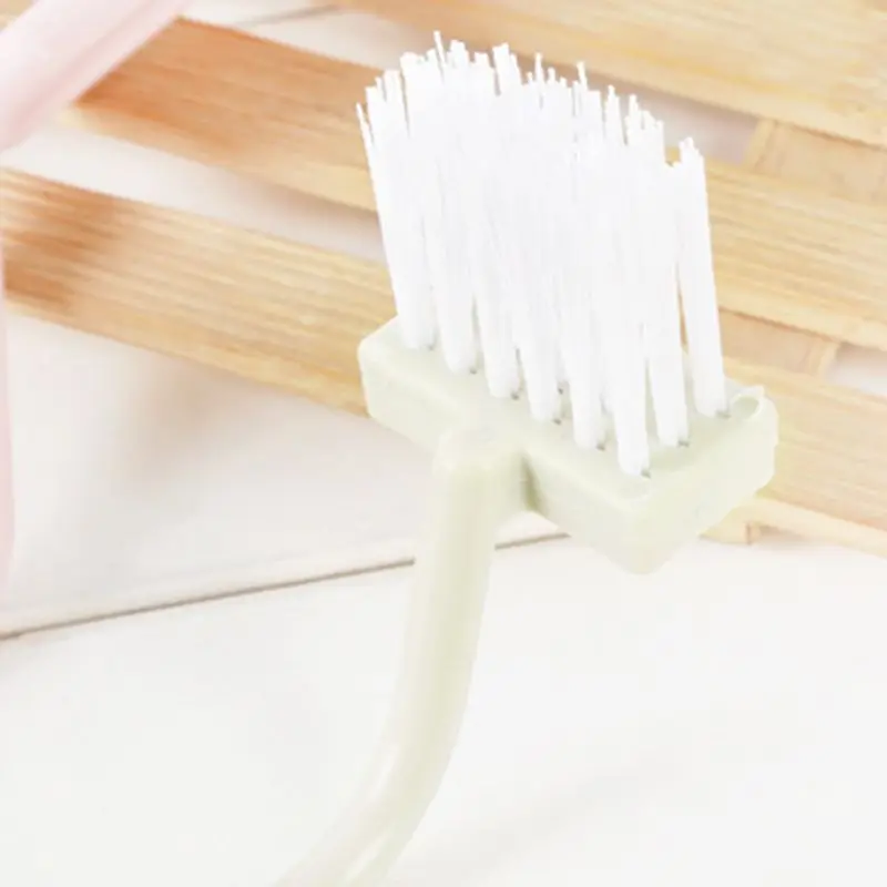 Toilet Rim Edge Brush Bow Curved Flush Passage Brush Bathroom Cleaning Supplies