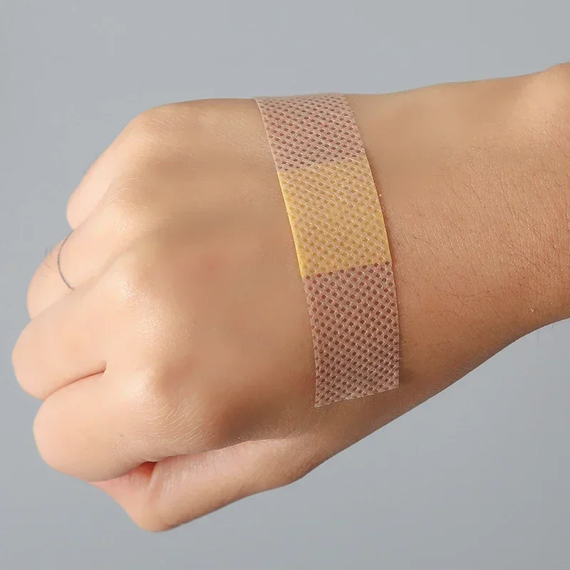 50pcs/lot Children Bandage Baby Non-woven Adhesive Plaster Soft Breathable Kids Wound Dressing Band Aid First Aid Skin Care