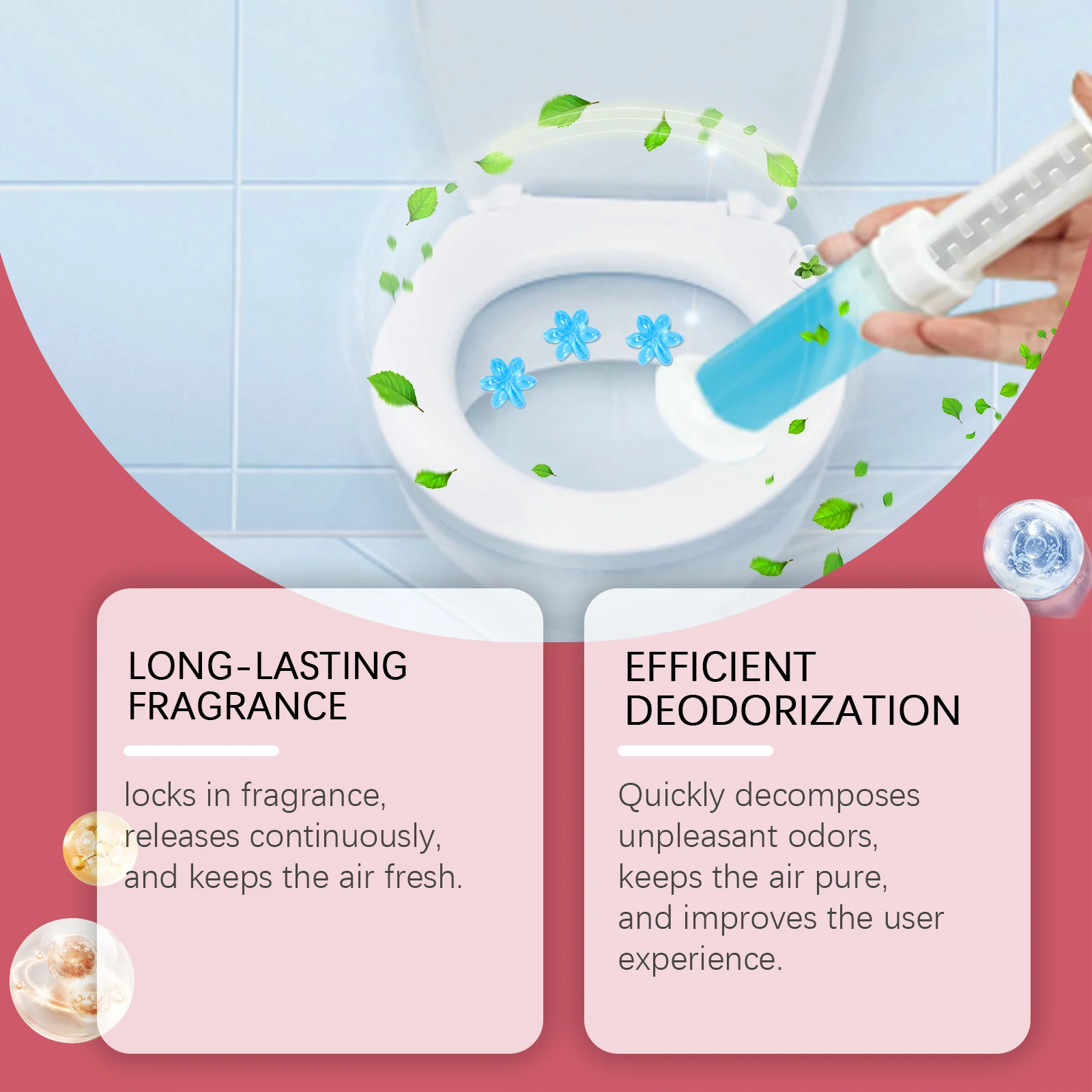 4/8/12/20PCS Toilet Bowl Cleaning Gel Bathroom Deodorizer & Freshener Odor/Stain Removal Long Lasting Fragrance Easy to Use