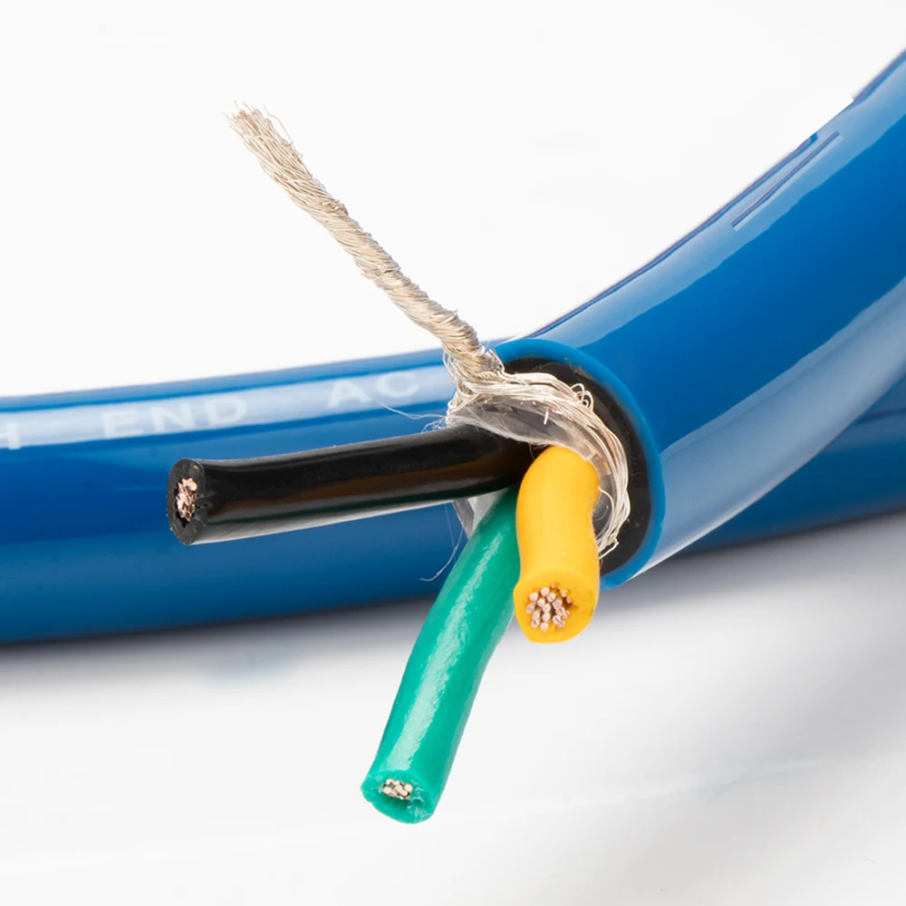 Hochwertiges D515 OFC versilbertes 11-12AWG großes AC-Stromkabel für DIY HiFi Audio Power Lautsprecher, AMP Hauptstromkabel – Detail 3