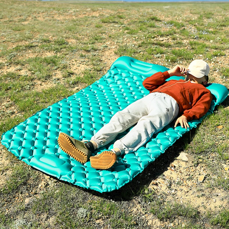 Colchonetas de Camping de aire fáciles de llevar, cojín inflable