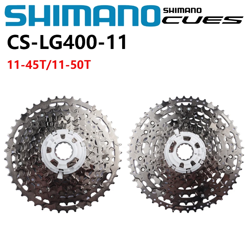 SHIMANO CUES U6000 Series CS-LG400-11 MTB Mountain Bike 11s Bicycle Cassette 11-45T 11-50T Compatible LINKGLIDE System