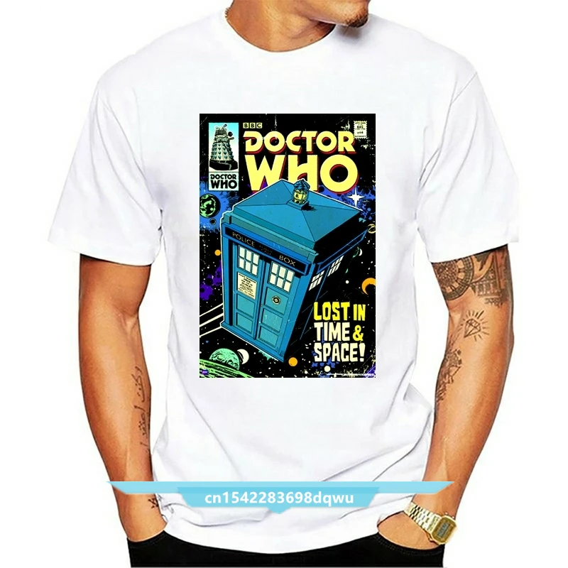 Maglietta Da Uomo Tardis Cotton Funny T-Shirt Novità Tshirt Donna